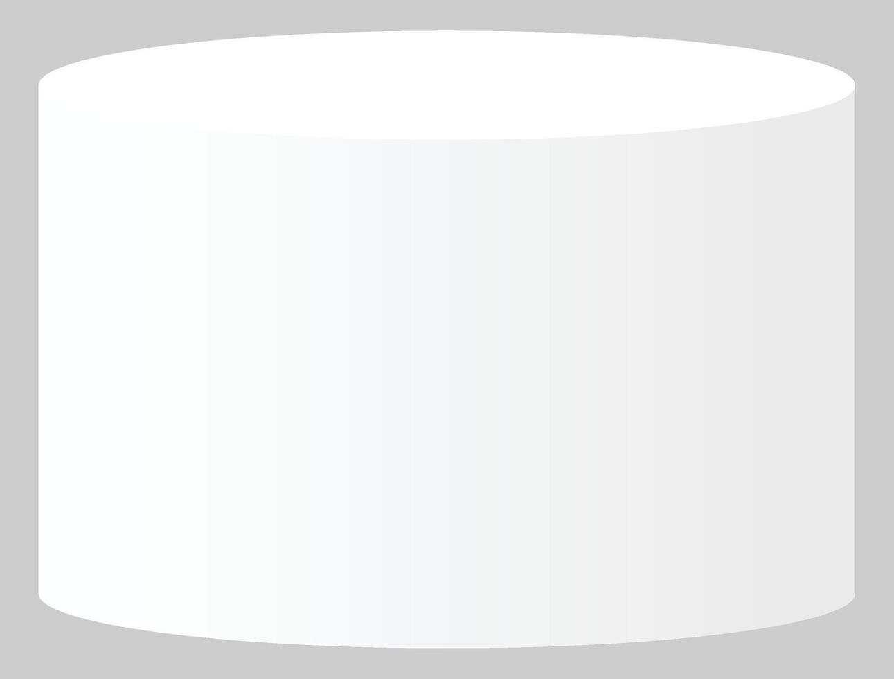 Big White Matte Round Podium Winner Platform or Product Display vector
