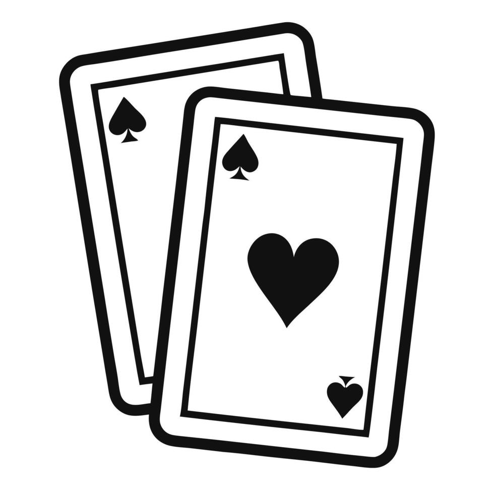 Ace Of Spades Playing Card Graphic Blackjack Luck And Chance Illustration vector
