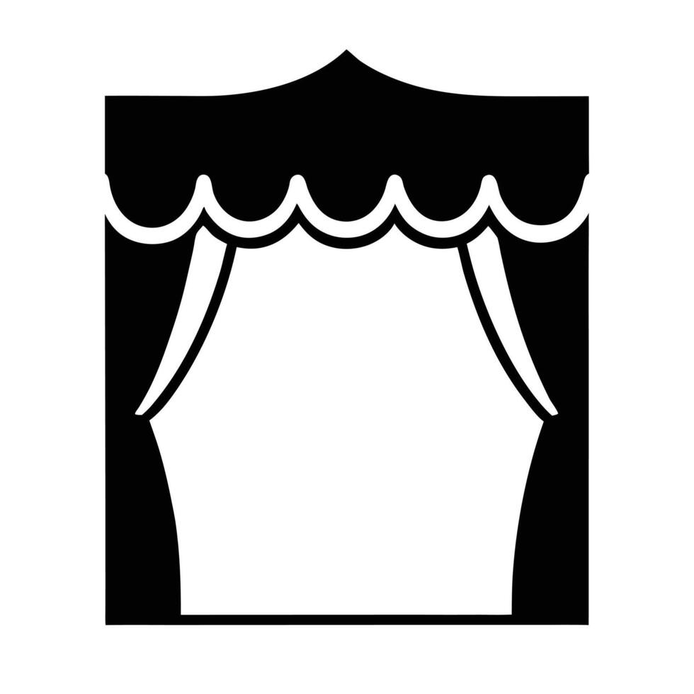 Illustration Of A Striking Black And White Circus Tent Design vector