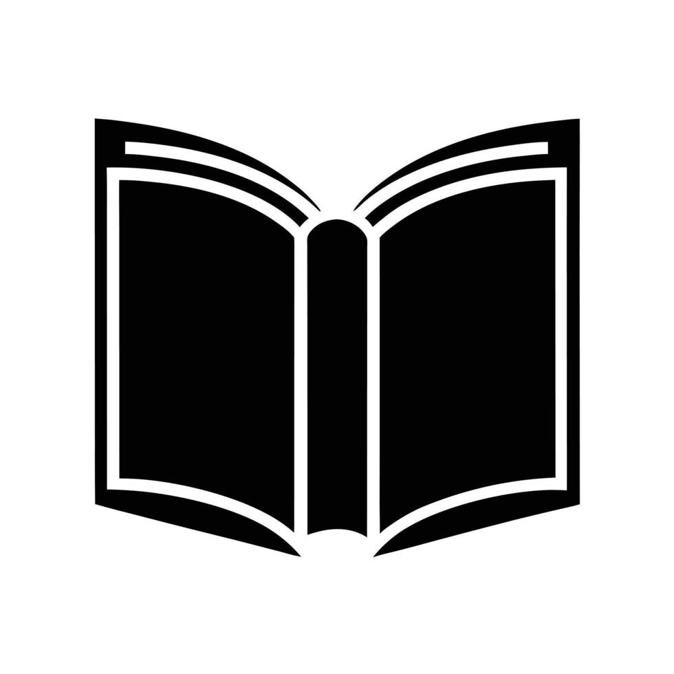 Open Book Icon Isolated On White Background Graphic Illustration vector