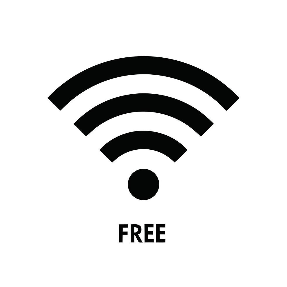 Free Wifi Signal Icon Illustration Wireless Internet Access Available vector