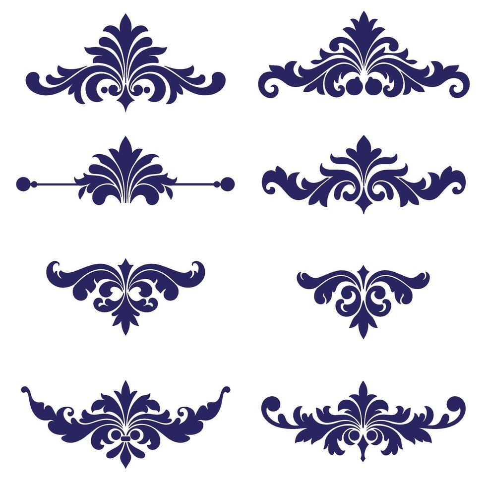 Classic Rococo Vectors Design Ornaments for Branding Projects