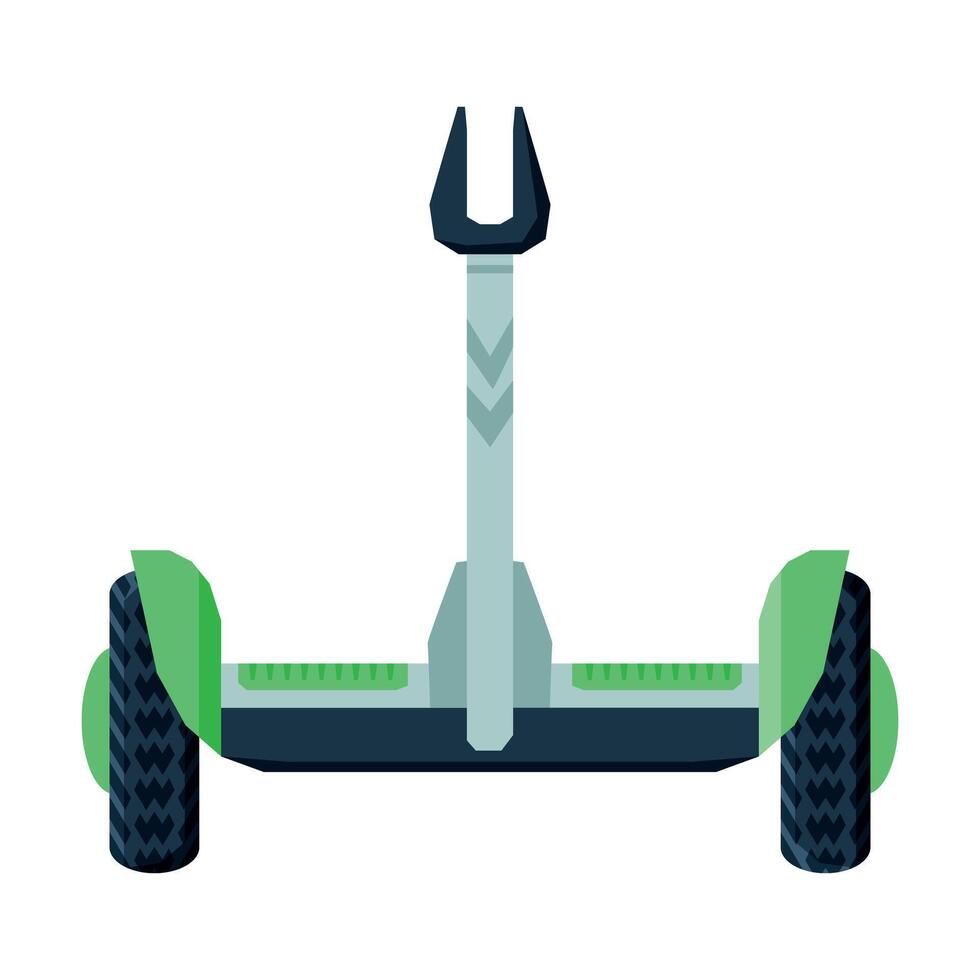 Electric Segway Vehicle, Personal Eco Friendly Alternative Transport Illustration vector