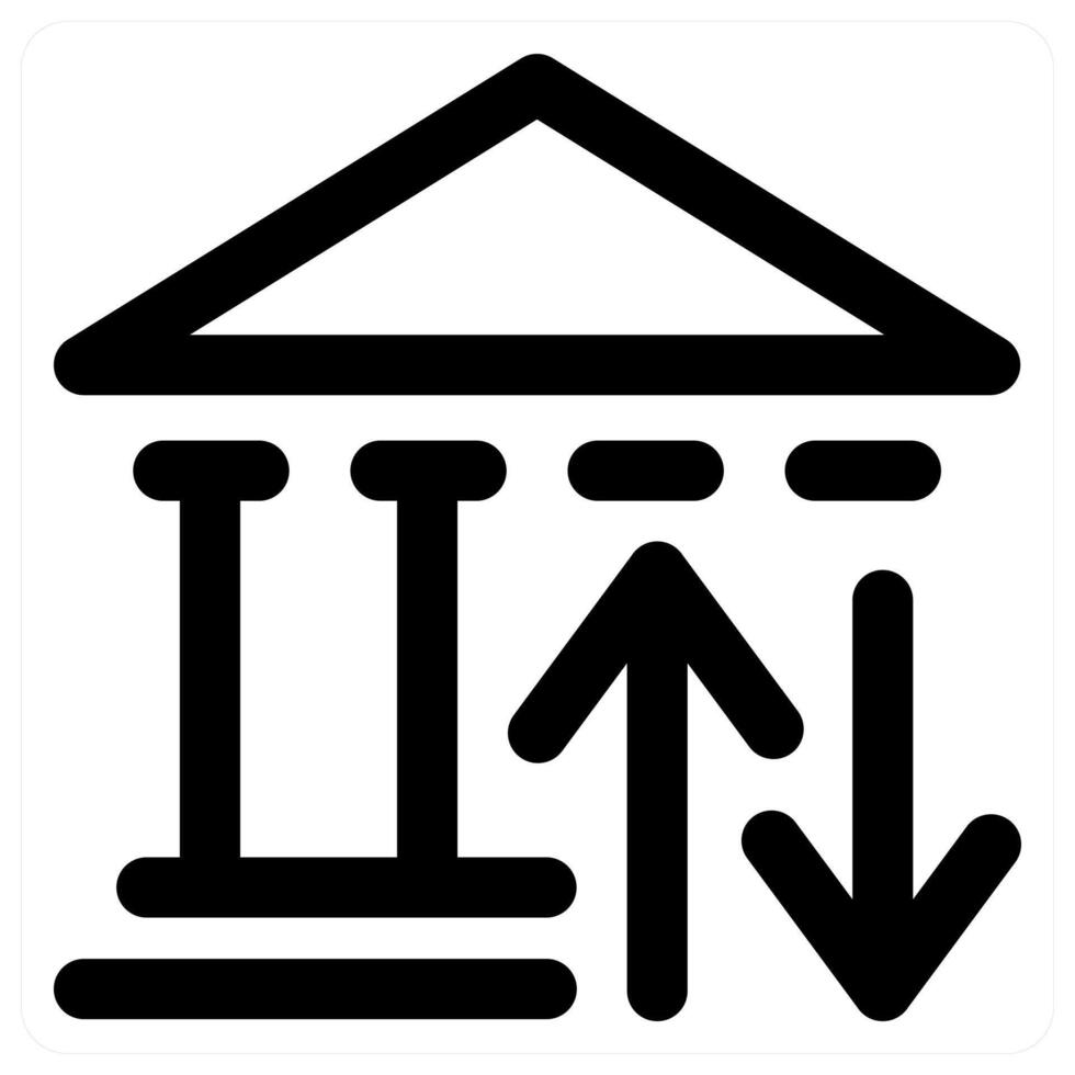Bank Sync concept in black color vector