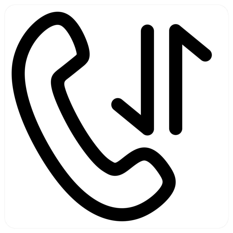 Call Sync and update icon concept in black color vector