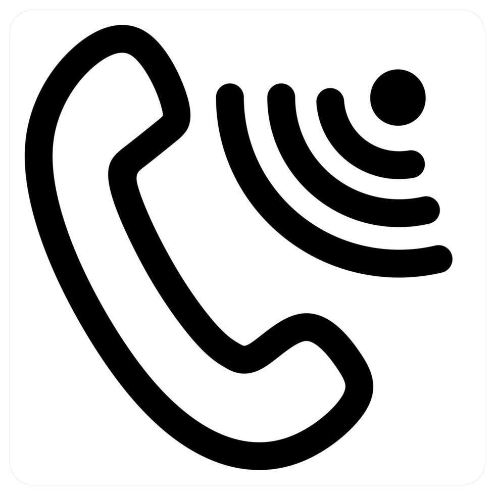 Wifi call concept in black color vector