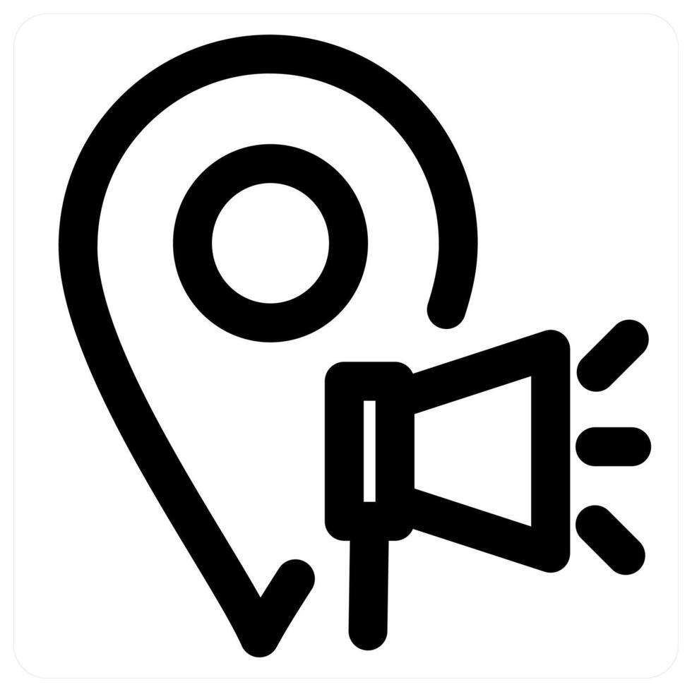 Volume Location icon concept in black color vector
