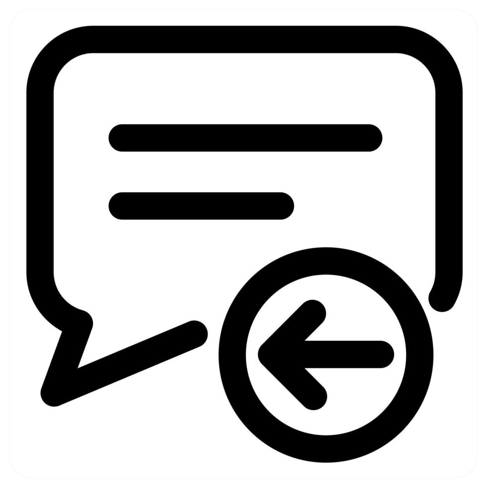 Receive Message and receive icon concept in black color vector
