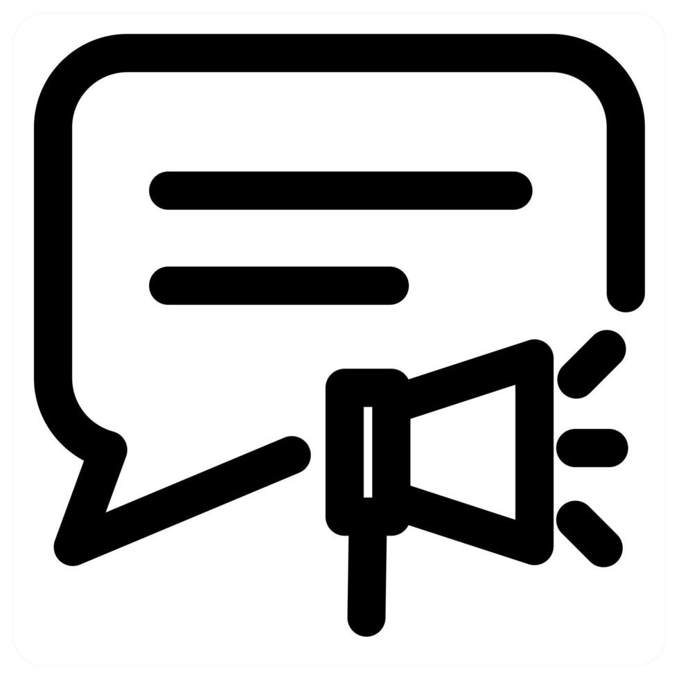 Message Volume icon concept in black color vector