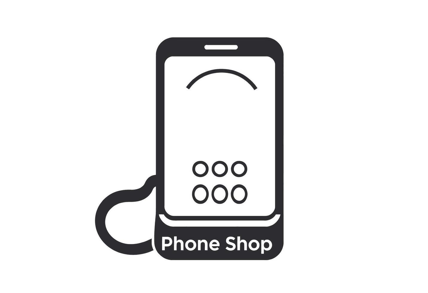 Phone shop icon illustration vector
