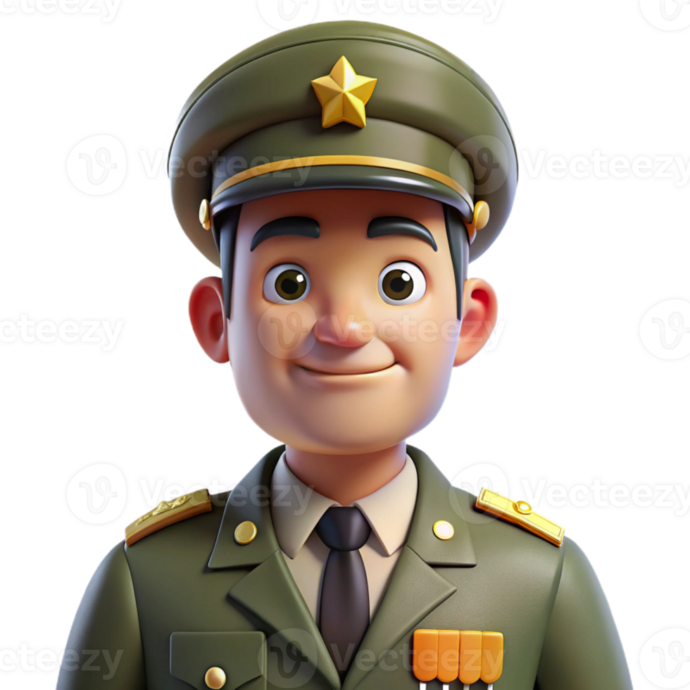 gorgeous ethereal urban Proud veteran, military uniform, with Transparent Background top-tier png