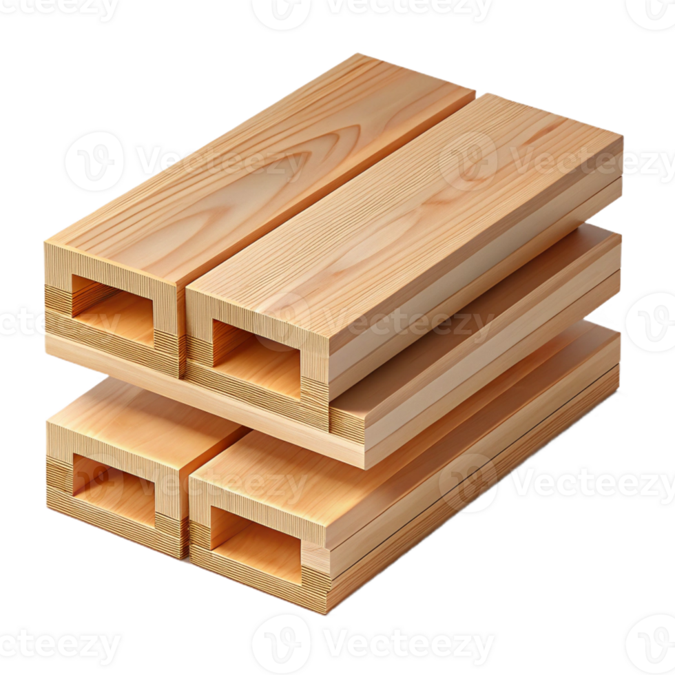 dazzling playful urban Cross-laminated timber, CLT, sustainable building material with Transparent Background genuine png