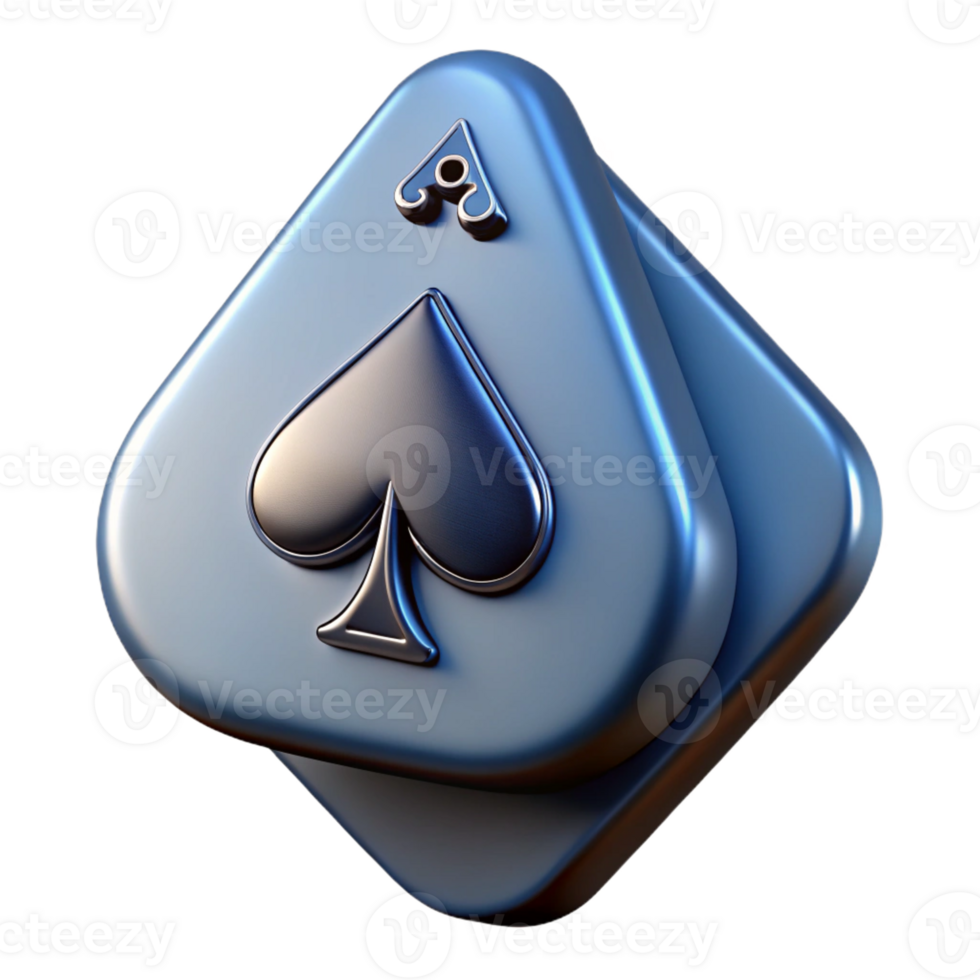 dramatic gothic Photorealistic, ultra-detailed, isolated cutout of a single playing card, Ace of Spades with Transparent Background artisan png
