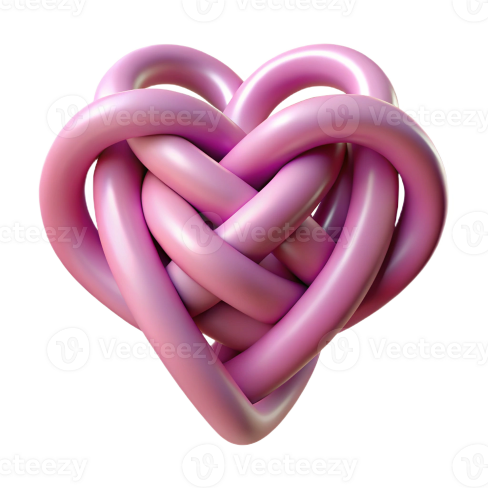 enchanting bold artistic A single, stylized heart made of intertwined vines, with Transparent Background crisp png