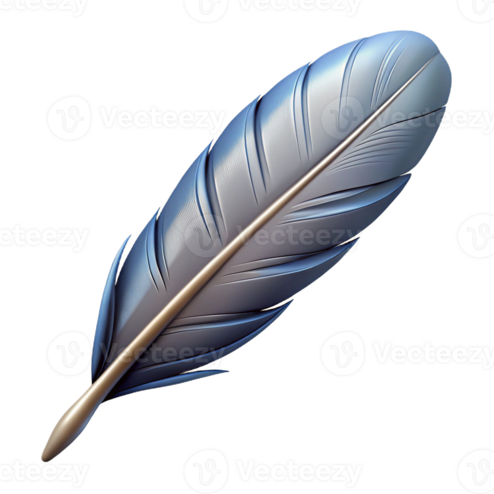 glorious dynamic artistic Hyper-specific, isolated cutout of a single Harpy feather, photorealistic, ultra-detailed, professional render with Transparent Background top-tier png