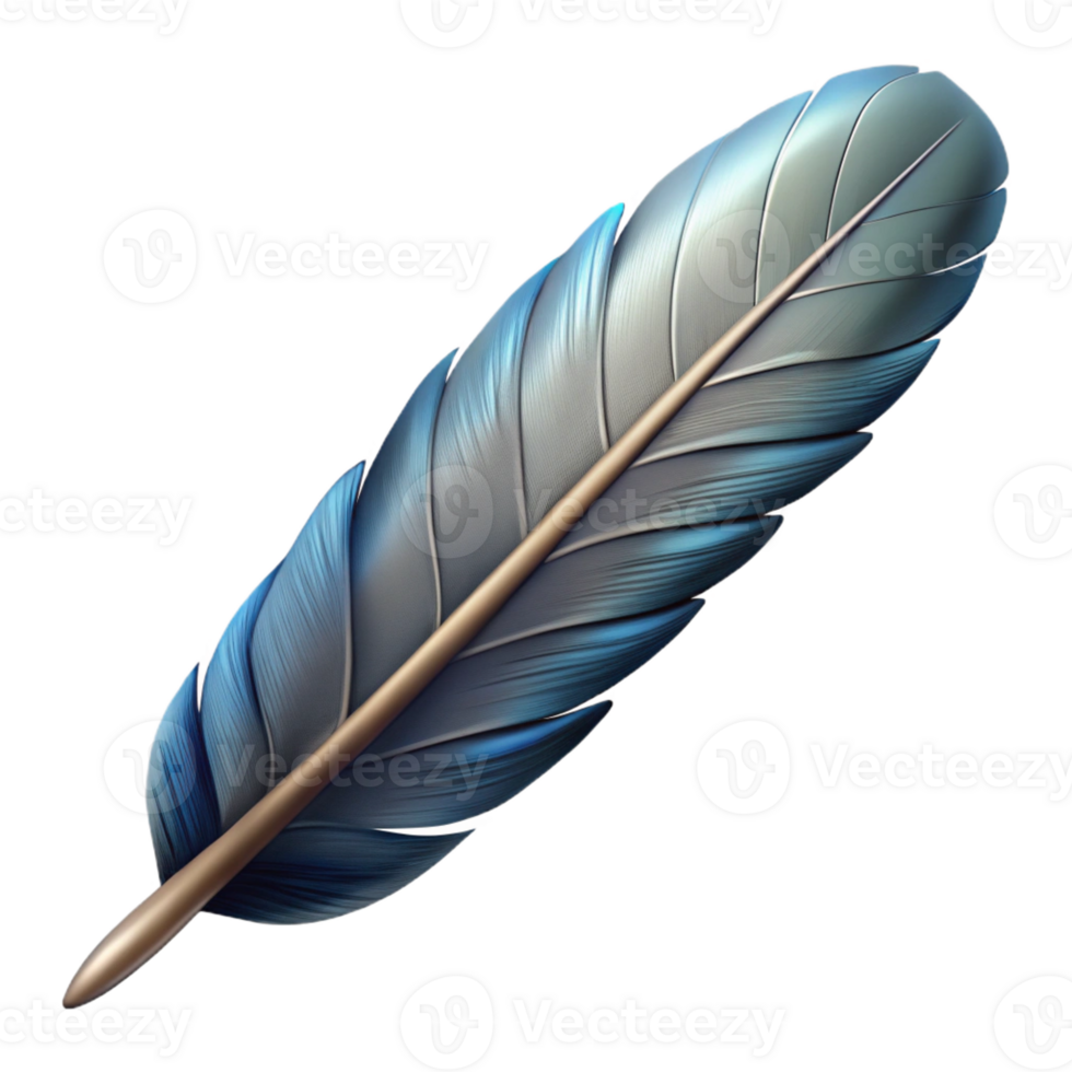 fascinating unparalleled Hyper-specific, isolated cutout of a single Harpy feather, photorealistic, ultra-detailed, professional render with Transparent Background png