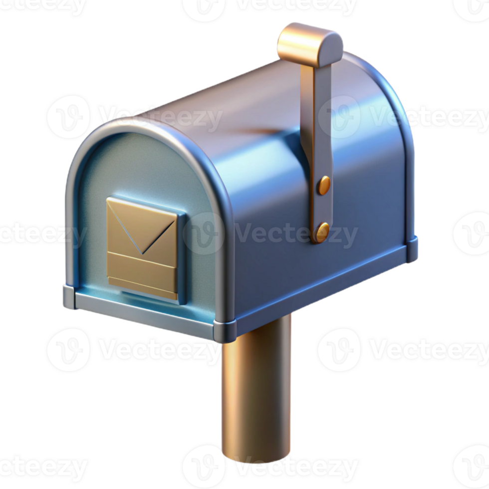 captivating tropical Modern mailbox, metal, with Transparent Background handcrafted png