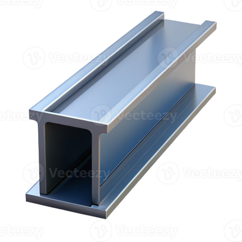exceptional vintage Steel beam, I-beam, with Transparent Background sharp png