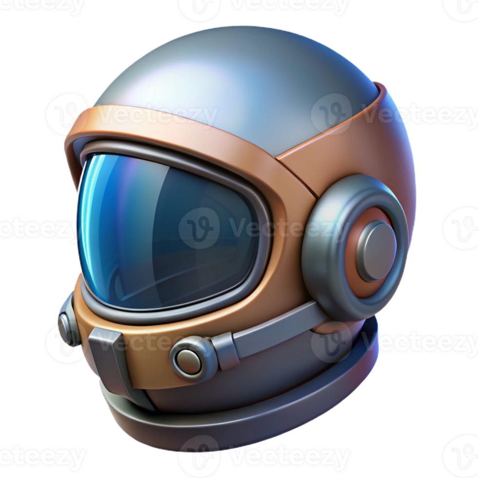 fascinating organic Photorealistic, professional render of a futuristic pilot helmet, hyper-specific, isolated cutout with Transparent Background sharp png
