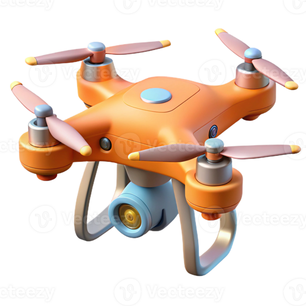 fascinating distinctive Drone, aerial photography, quadcopter, with Transparent Background png
