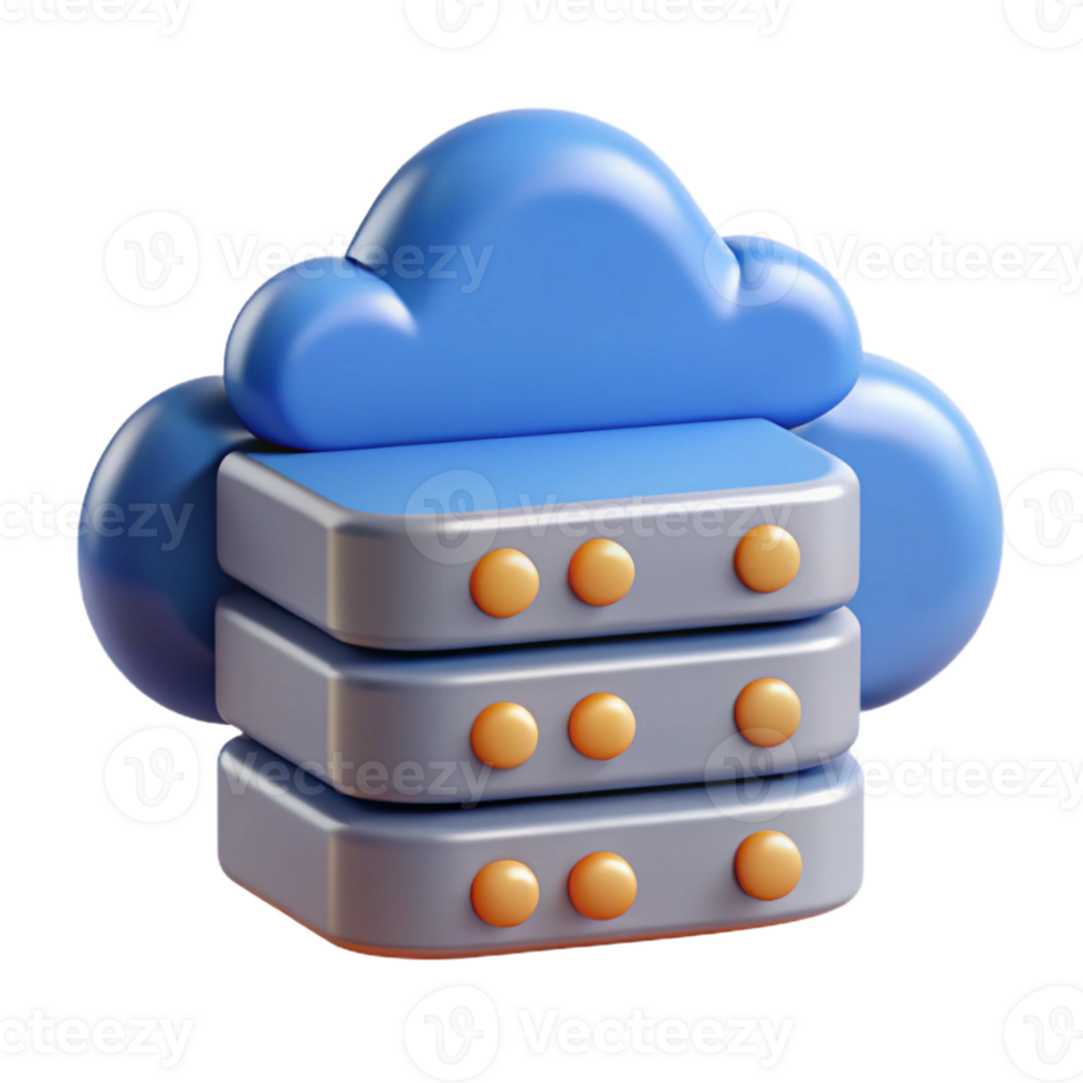 captivating urban Cloud computing server, data storage, with Transparent Background high resolution png