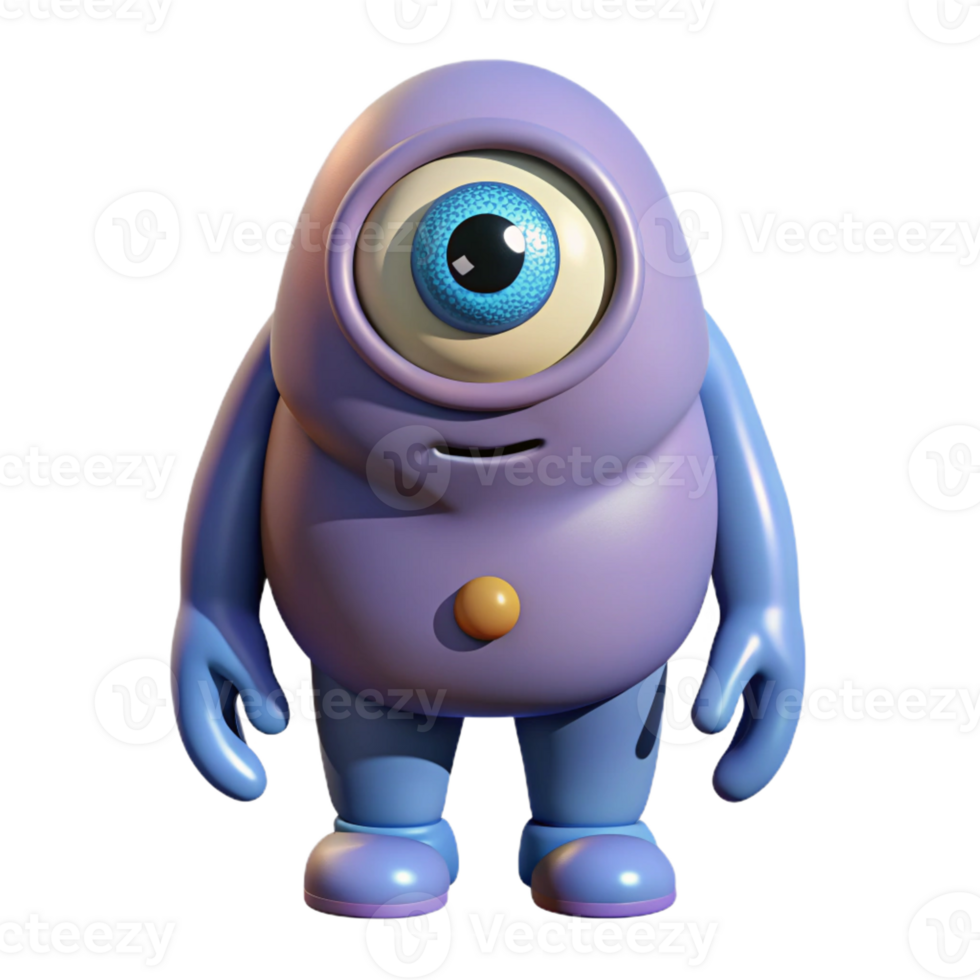 dynamic impressive Cyclops, one-eyed giant with Transparent Background flawless png