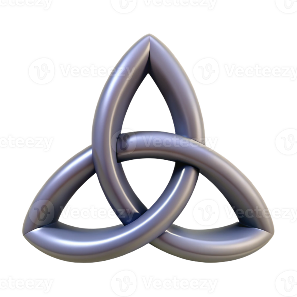 glorious unparalleled Triquetra, Celtic symbol, with Transparent Background png