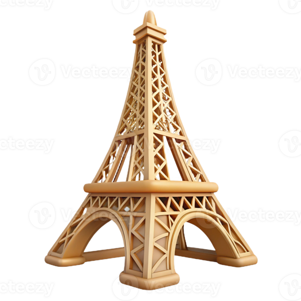 enchanting exemplary Eiffel Tower lattice section, with Transparent Background png
