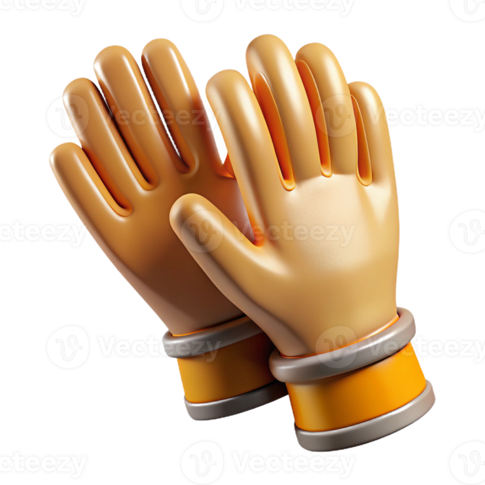 gorgeous nostalgic urban Pair of work gloves with Transparent Background genuine png