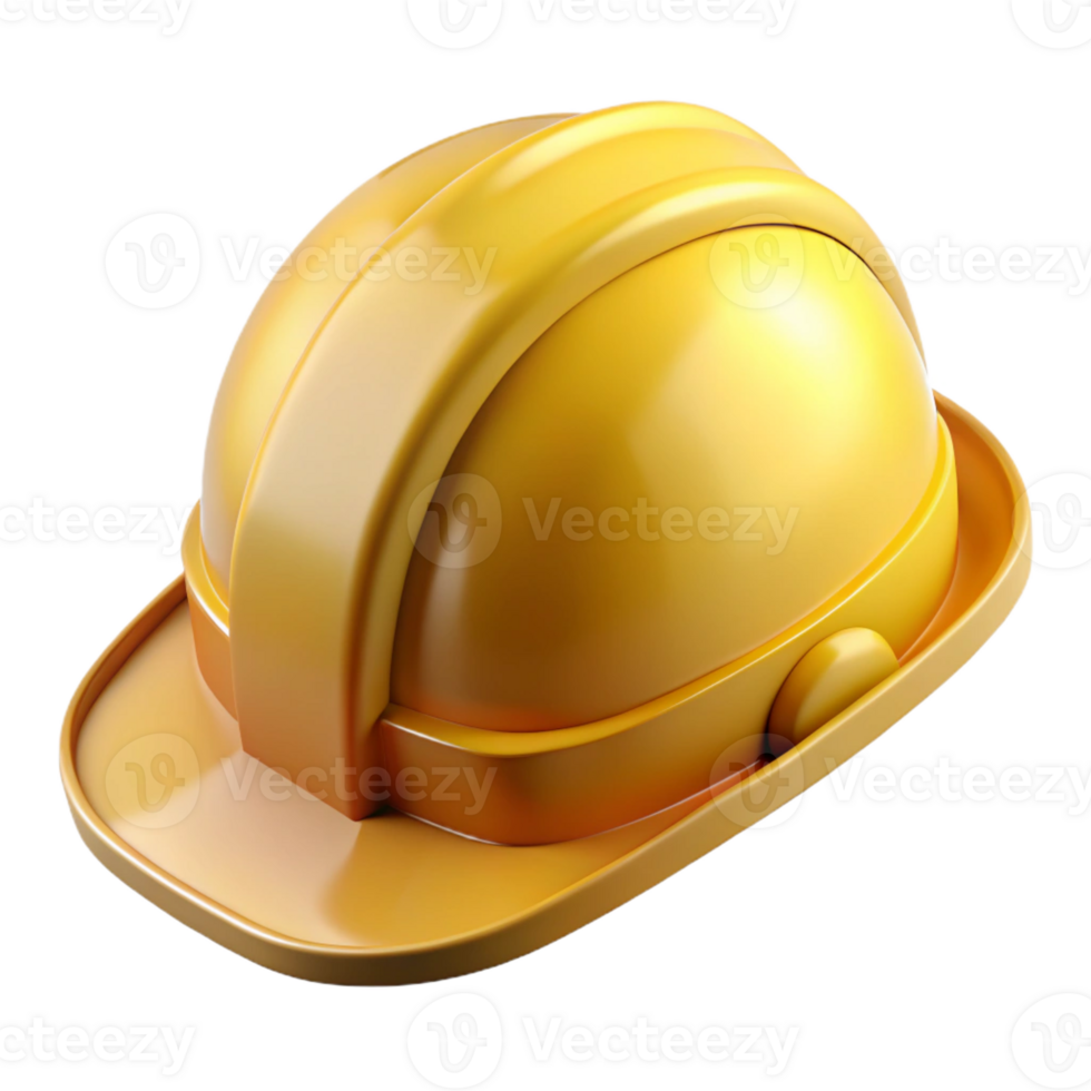 mysterious mesmerizing Safety helmet yellow with Transparent Background artisan png