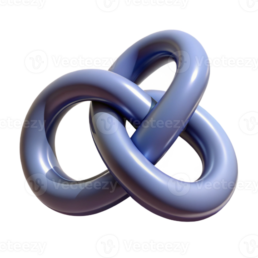 magnificent melancholic minimalist A stylized infinity symbol made of intertwined snakes with Transparent Background perfect clarity png