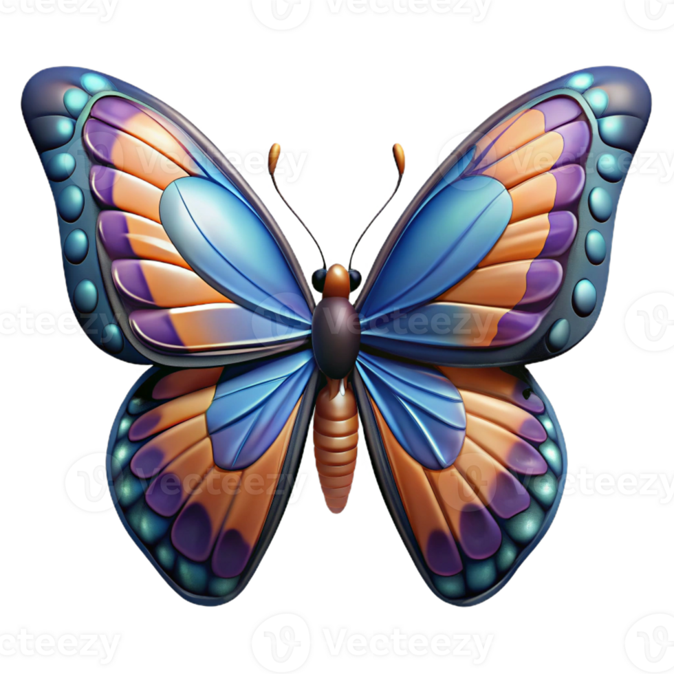 glorious nordic A resting butterfly, wings spread, intricate patterns with Transparent Background 8K png