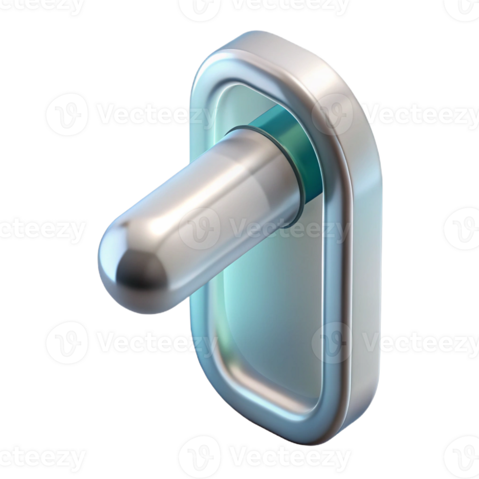 glorious minimalist Photorealistic, hyper-specific isolated cutout of a frosted glass shower door handle with Transparent Background genuine png