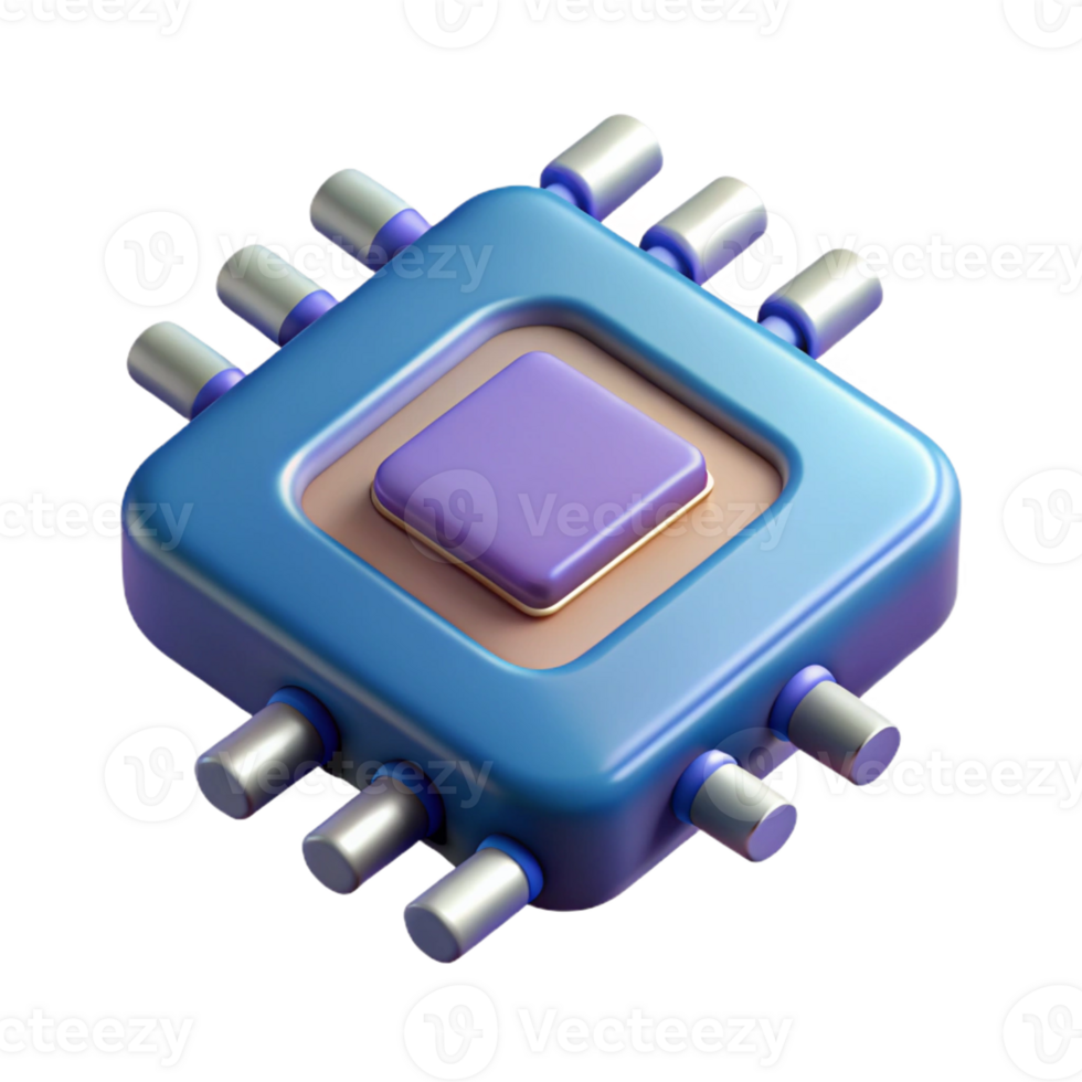 mesmerizing coveted Hyper-specific photorealistic render of a single advanced neural implant chip with microscopic details, isolated cutout with Transparent Background png