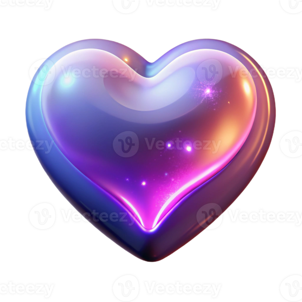 beautiful urban A stylized heart, glowing with magical energy with Transparent Background authentic png