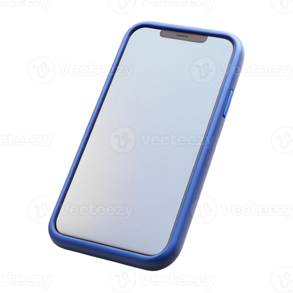 extraordinary nordic Smartphone mockup with blank screen with Transparent Background detailed png