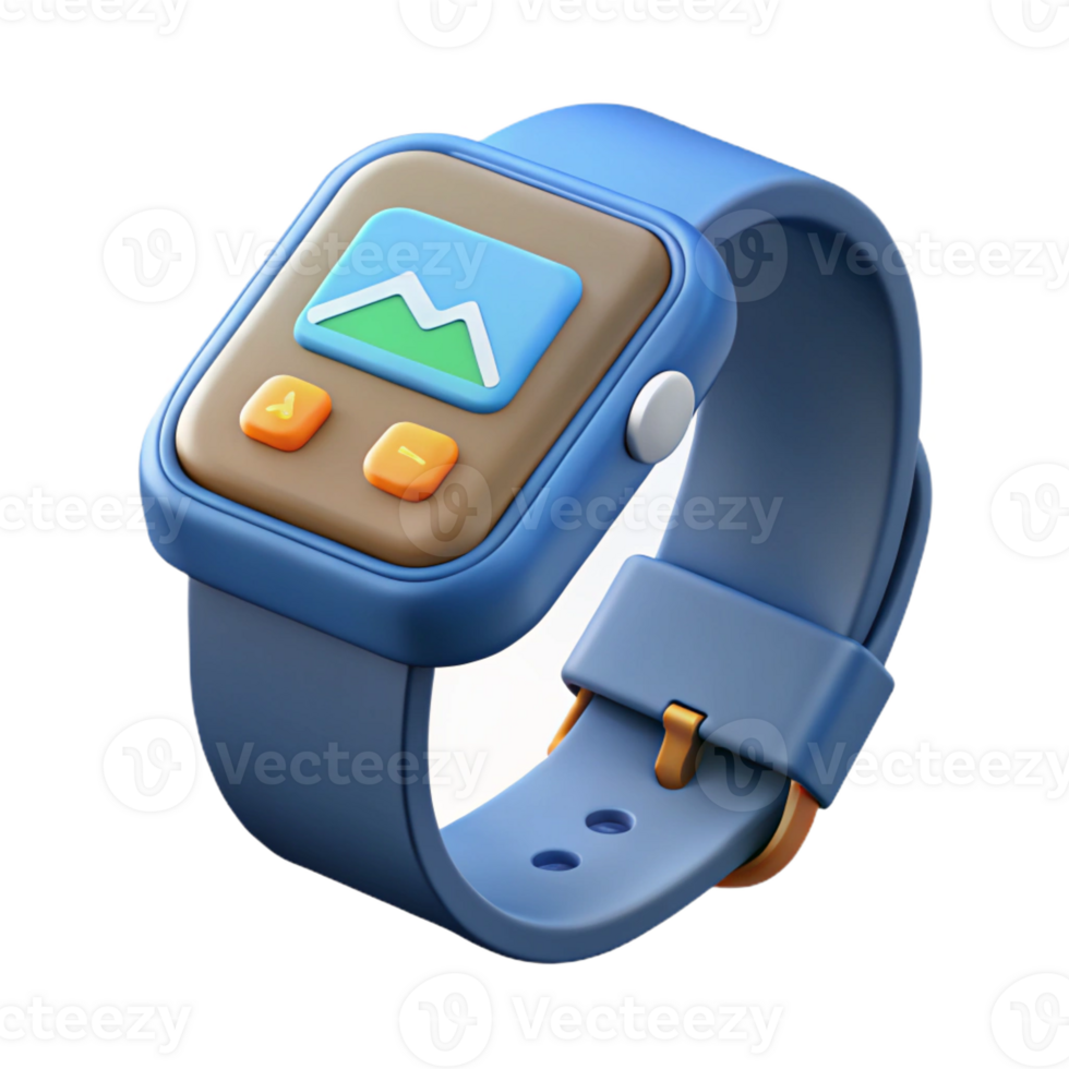 exceptional baroque Smartwatch displaying fitness tracker data with Transparent Background gallery standard png