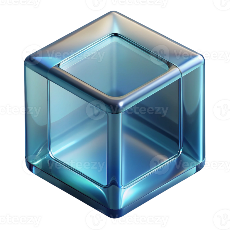 spectacular dramatic avant-garde Glass block translucent texture, with Transparent Background sharp png