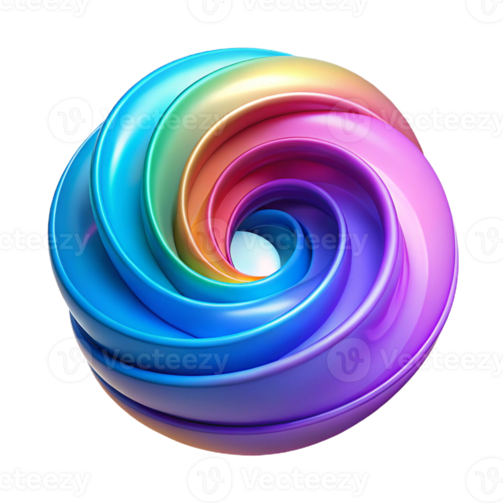 elegant celebrated A swirling vortex of vibrant colors with Transparent Background png