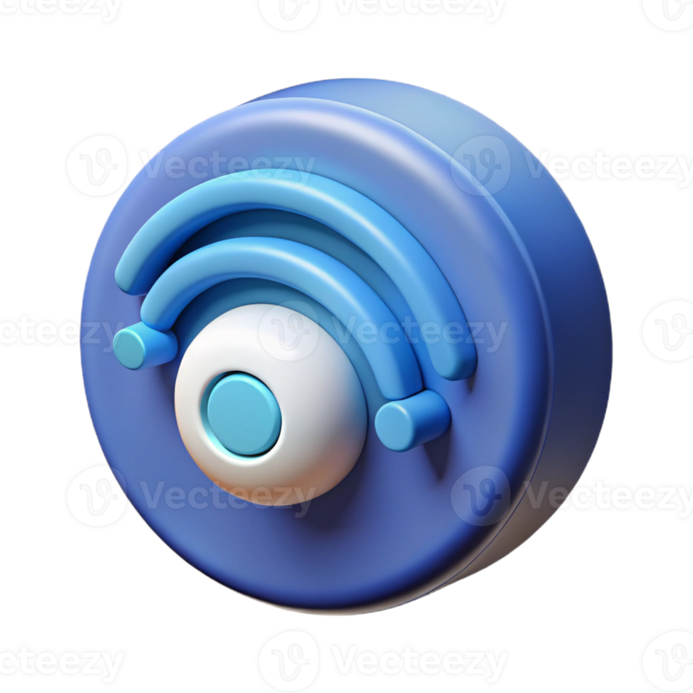 fascinating modern Internet of things sensor icon with Transparent Background handcrafted png