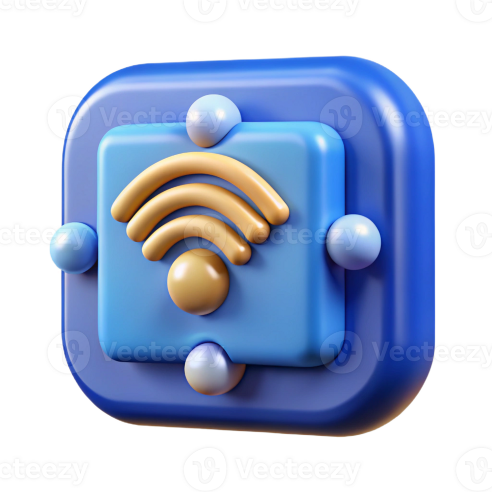 bold alluring Internet of things sensor icon with Transparent Background detailed png
