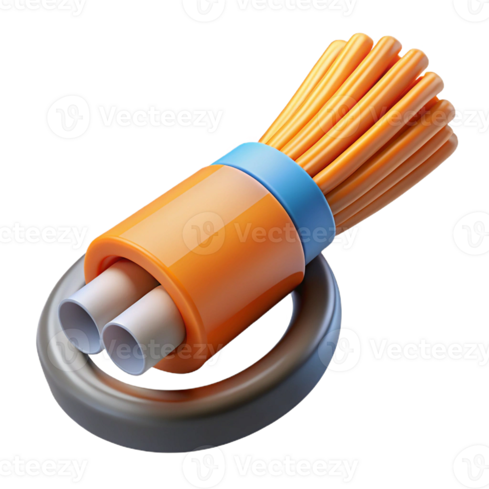 bold breathtaking Fiber optic cable, data transmission with Transparent Background perfect clarity png