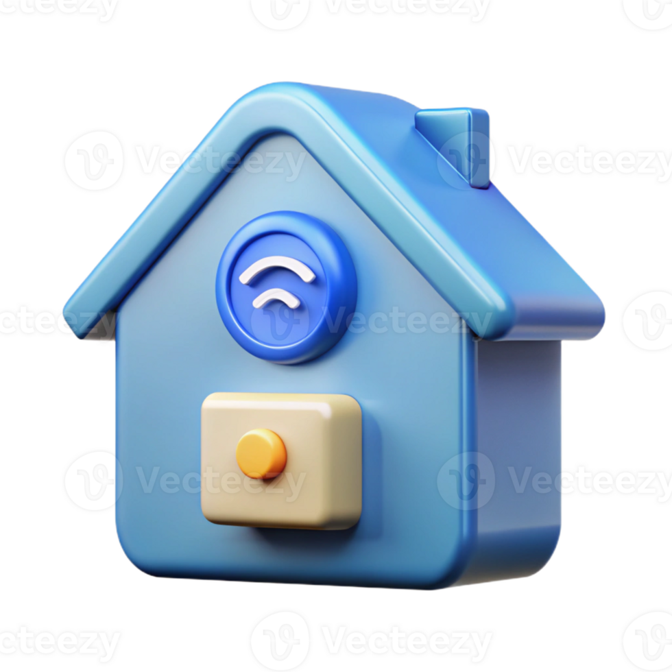 coveted futuristic Smart home automation system icon with Transparent Background top-tier png
