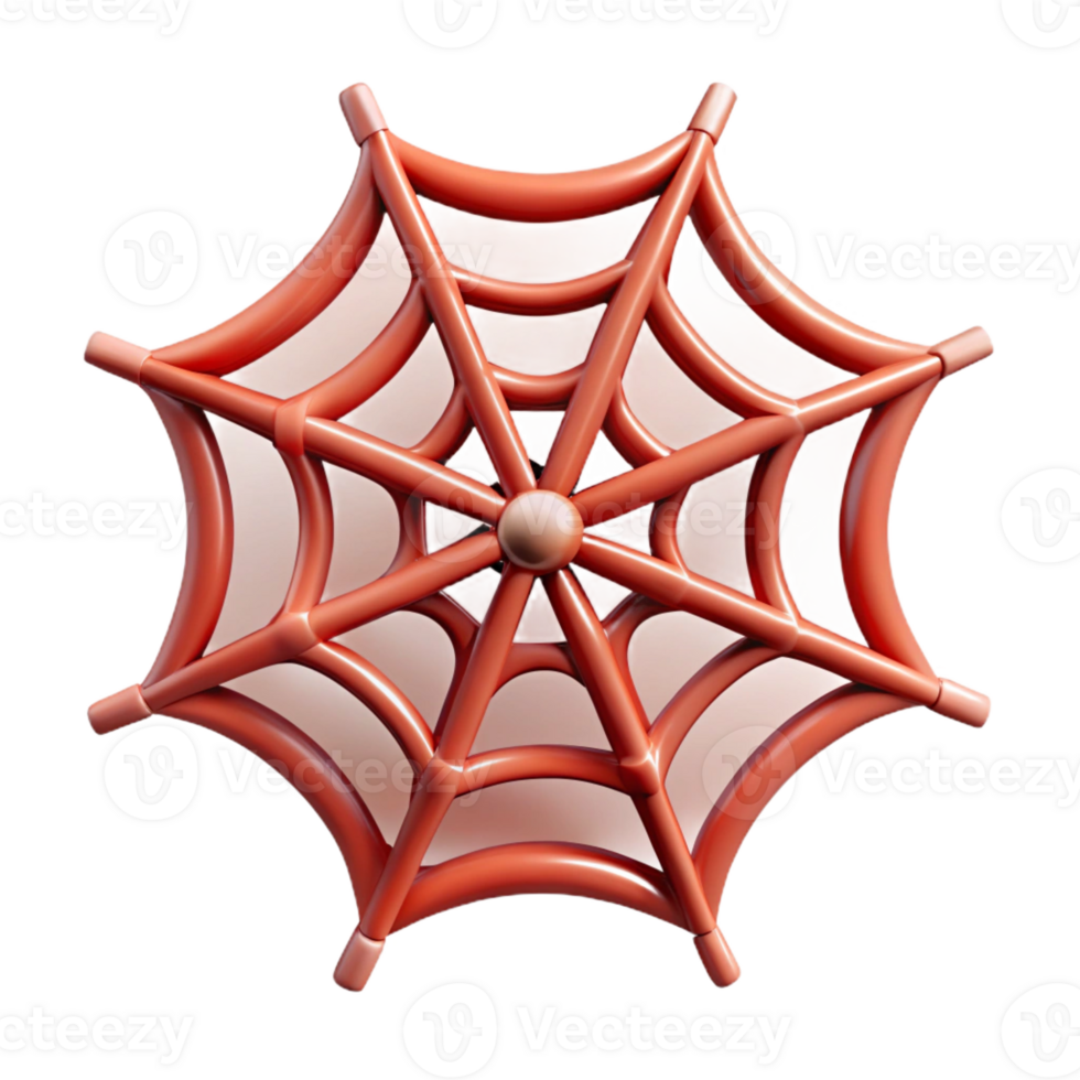enchanting romantic retro Concept art style hyper-specific image of a single spider web, intricate design, with Transparent Background detailed png