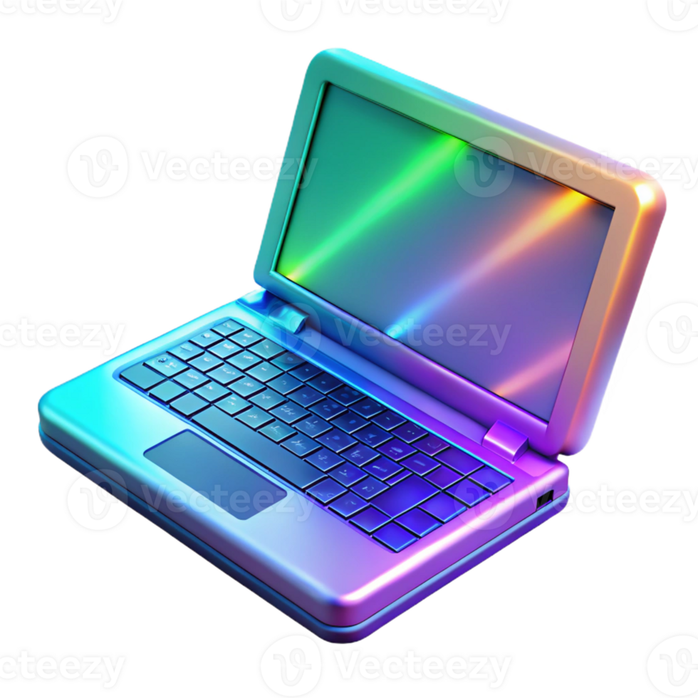 enchanting whimsical traditional Gaming laptop with RGB keyboard with Transparent Background elite png