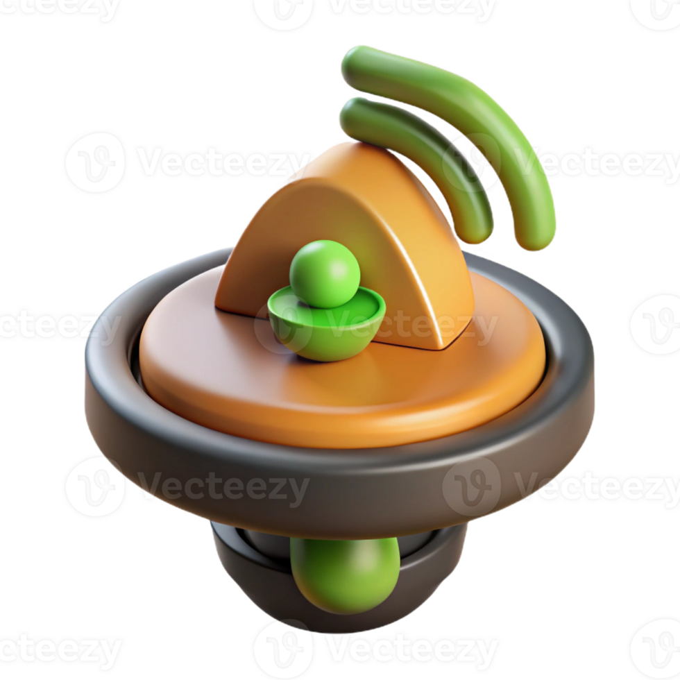 magnificent romantic abstract Hyper-specific, concept art style isolated cutout of a smart agriculture sensor, precision farming technology with Transparent Background original png