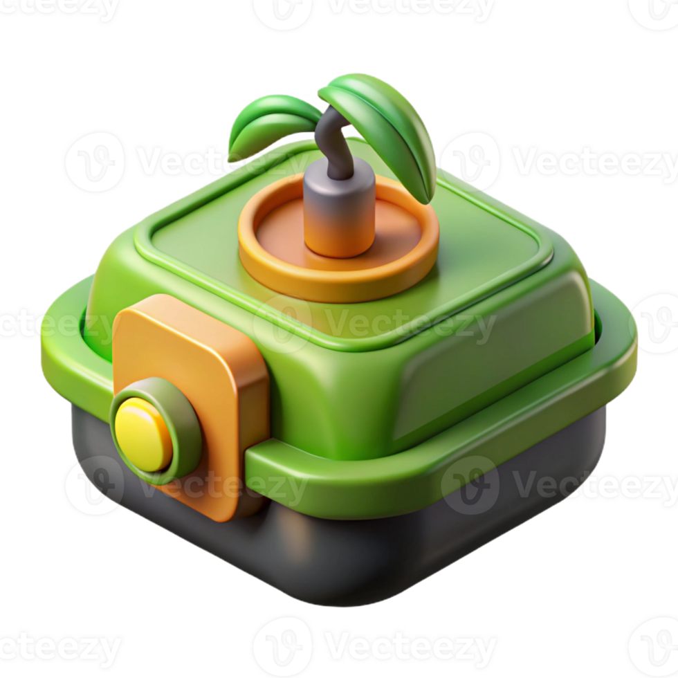reflective radiant Hyper-specific, concept art style isolated cutout of a smart agriculture sensor, precision farming technology with Transparent Background premium png