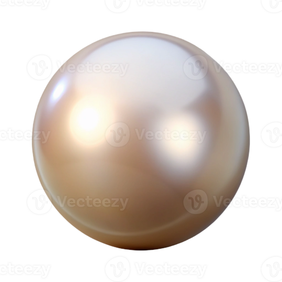 enchanting whimsical classic A single pearl, perfectly round and lustrous with Transparent Background masterfully captured png