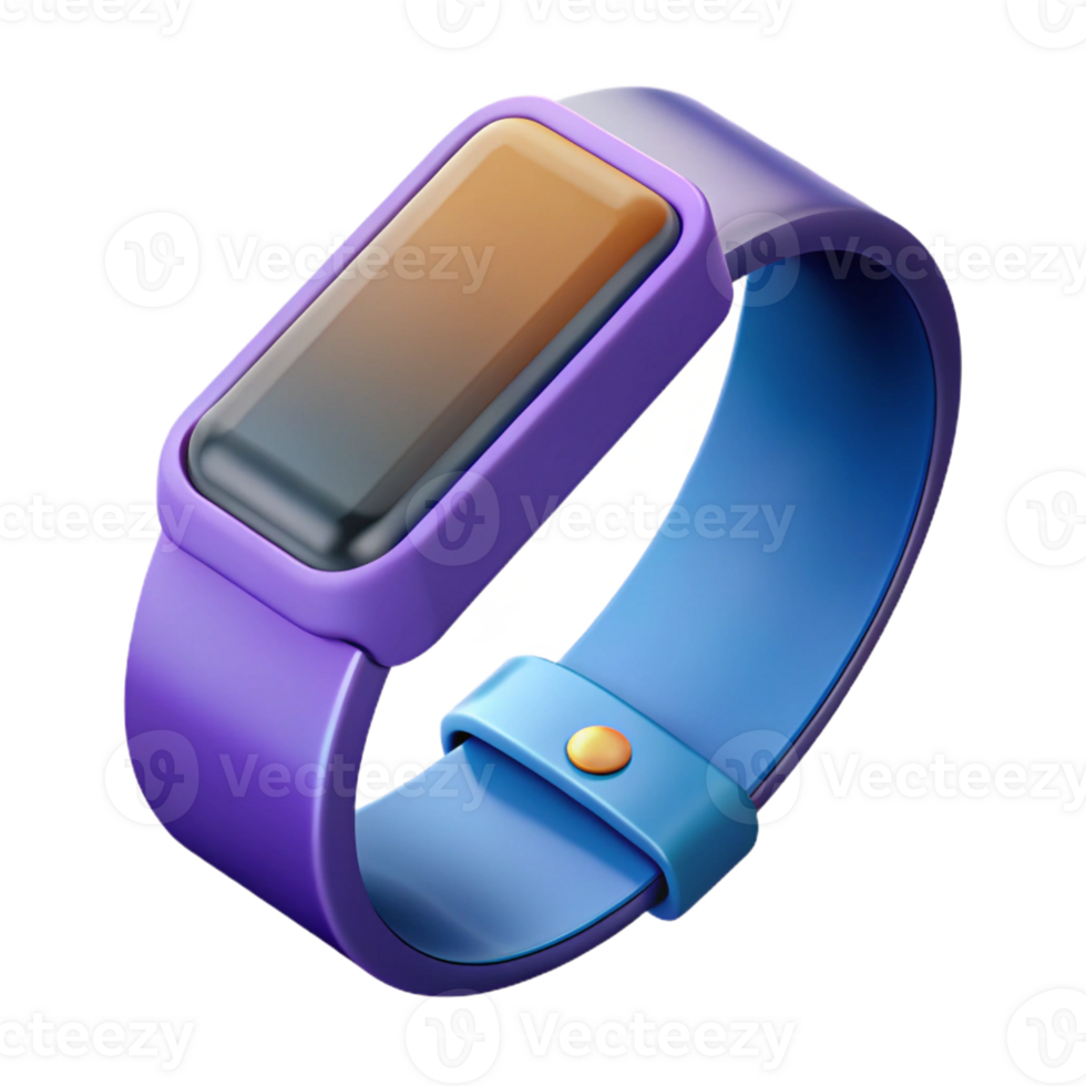 fascinating minimalist Wearable technology, fitness tracker band with Transparent Background impeccable png