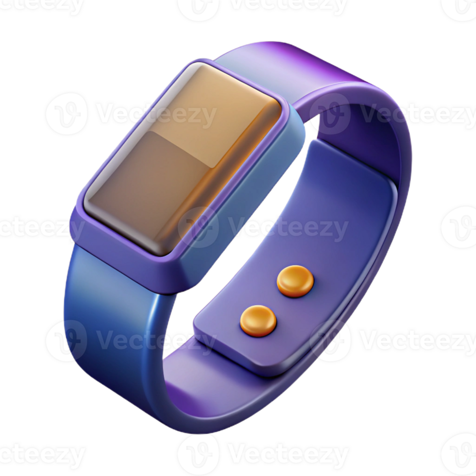 captivating unparalleled Wearable technology, fitness tracker band with Transparent Background png